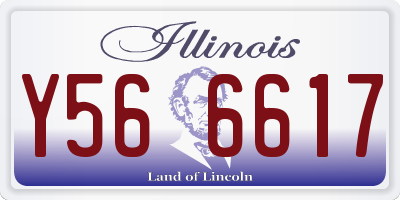 IL license plate Y566617