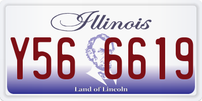 IL license plate Y566619