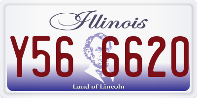 IL license plate Y566620