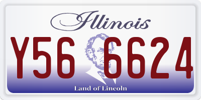 IL license plate Y566624