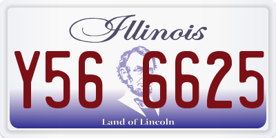 IL license plate Y566625