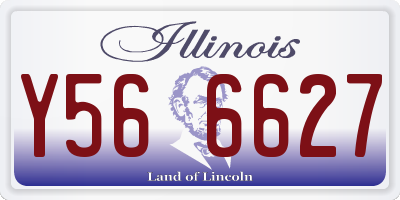 IL license plate Y566627