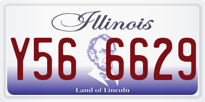IL license plate Y566629