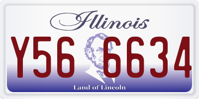IL license plate Y566634