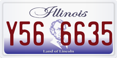 IL license plate Y566635