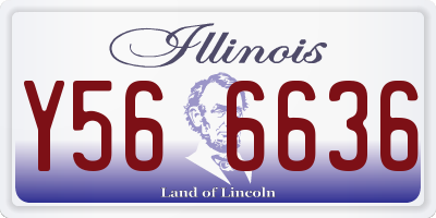 IL license plate Y566636