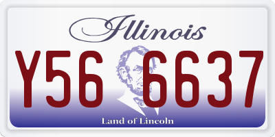 IL license plate Y566637