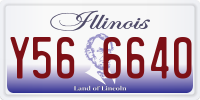 IL license plate Y566640