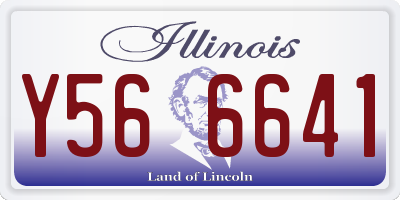 IL license plate Y566641
