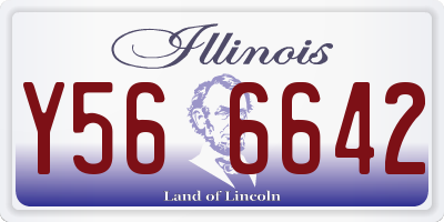 IL license plate Y566642