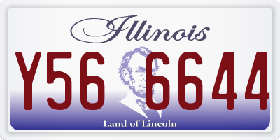 IL license plate Y566644