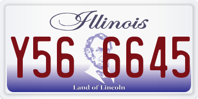IL license plate Y566645