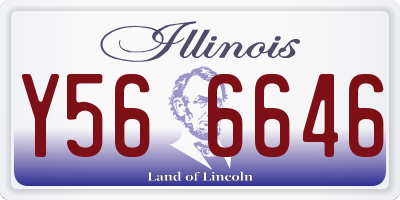 IL license plate Y566646
