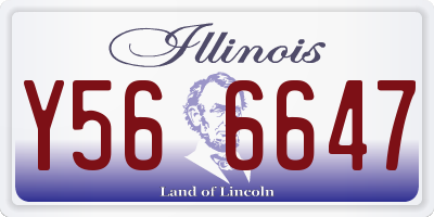 IL license plate Y566647