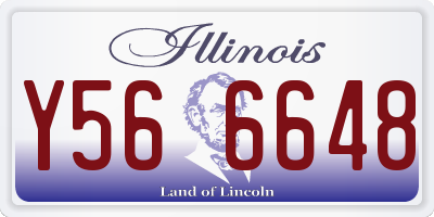 IL license plate Y566648