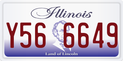 IL license plate Y566649