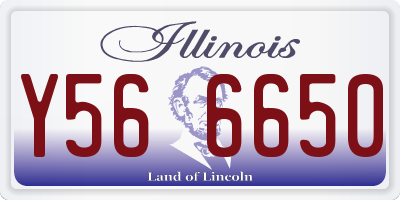 IL license plate Y566650