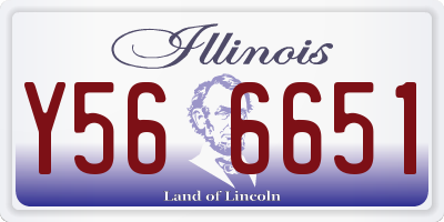 IL license plate Y566651