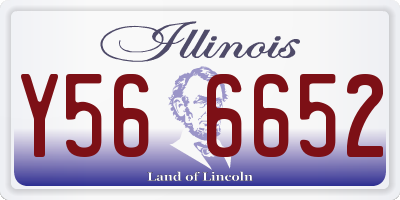 IL license plate Y566652