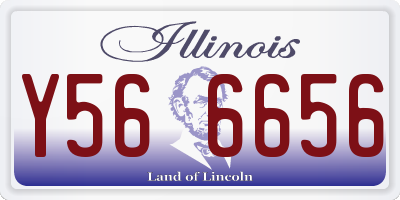IL license plate Y566656