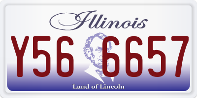 IL license plate Y566657