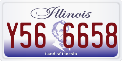 IL license plate Y566658