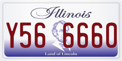 IL license plate Y566660