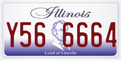IL license plate Y566664