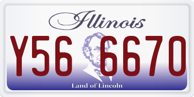 IL license plate Y566670