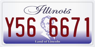 IL license plate Y566671