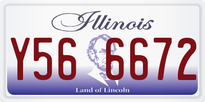 IL license plate Y566672