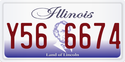 IL license plate Y566674