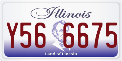 IL license plate Y566675