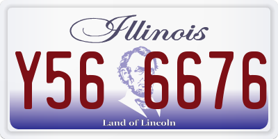 IL license plate Y566676
