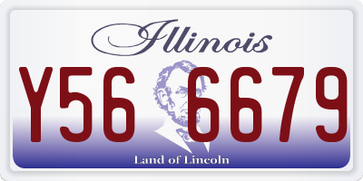 IL license plate Y566679