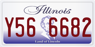 IL license plate Y566682