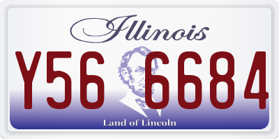 IL license plate Y566684