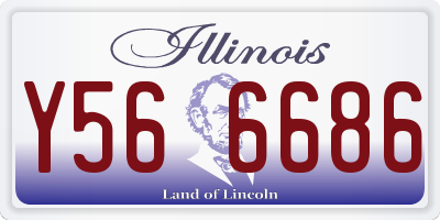 IL license plate Y566686