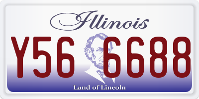 IL license plate Y566688