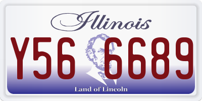 IL license plate Y566689