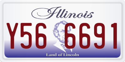 IL license plate Y566691