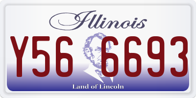 IL license plate Y566693