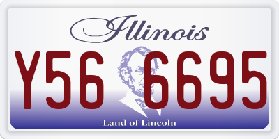 IL license plate Y566695