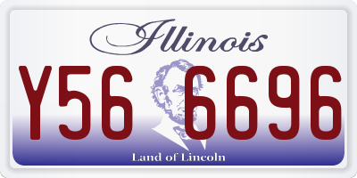 IL license plate Y566696
