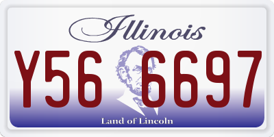 IL license plate Y566697
