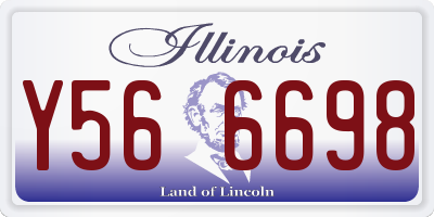 IL license plate Y566698