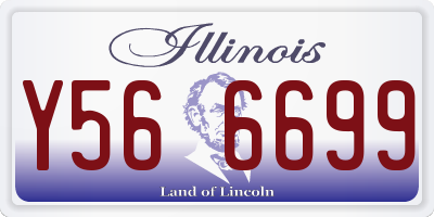 IL license plate Y566699