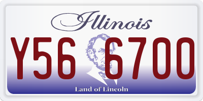 IL license plate Y566700