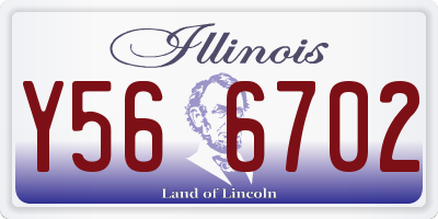 IL license plate Y566702