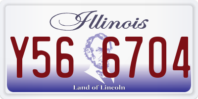 IL license plate Y566704